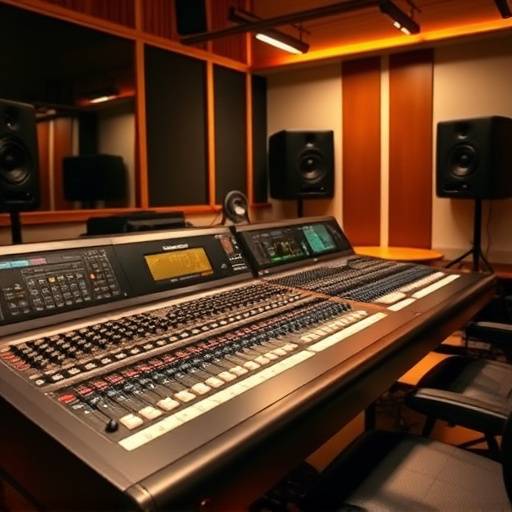 Console di mixaggio analogica SSL AWS 900+ in studio