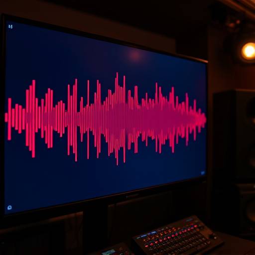 Onda sonora visualizzata su schermo durante il processo di mastering