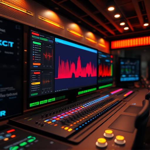 Software di sound design con interfaccia grafica complessa